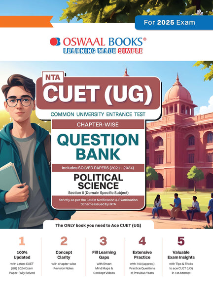 NTA CUET (UG) Chapterwise Question Bank Political Science (For 2025 Exam)