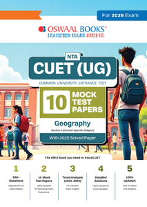 NTA CUET(UG) 10 Mock Test Papers Geography For 2026 Exam
