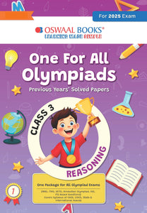 One for All Olympiads Chapter-wise Previous Years' Solved Papers, Prep-Guide Class 3 Reasoning For 2025 Exam