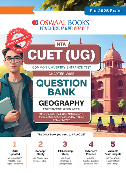 NTA CUET (UG) Chapterwise Question Bank Geography (For 2025 Exam)