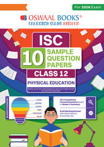 ISC 10 Sample Question Papers Class 12 Physical Education for Board Exam 2026 (Strictly aligned with CISCE Latest Specimen Paper 2026), Competency-Based Questions, Mind Maps, On-Tips Notes, Solved MCQs & Board Marking Scheme