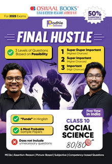 Final Hustle for CBSE Class 10 Social Science by Padhle - End Time Preparation with Priority Wise Questions, Sample Question Papers and Funde (For 2025 Exam)