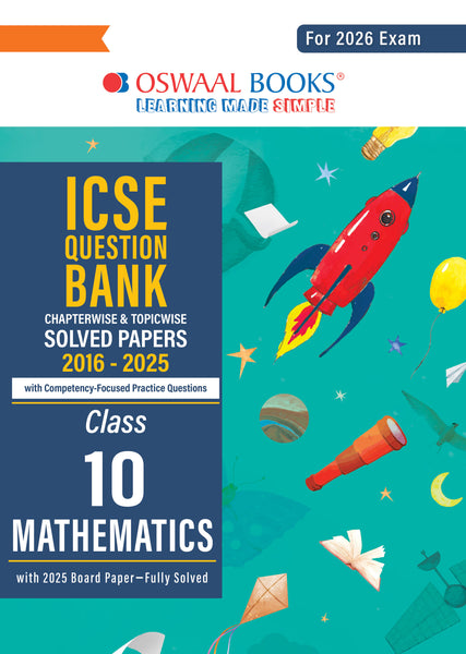 ICSE Question Bank Chapterwise & Topicwise Solved Papers Class 10 Math For 2026 Exam