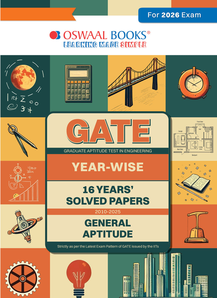 GATE | 16 Years’ | Solved Papers| Year-wise| (2010 to 2025)|General Aptitude| For 2026 Exam