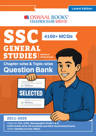 SSC (Staff Selection Commission) General Studies 4100+ MCQs Tier-1 | Chapter-wise & Topic-wise Question Bank (2011 to 2025) | For 2026 Exam