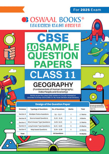 CBSE Sample Question Papers Class 11 Geography Book (For 2025 Exam)