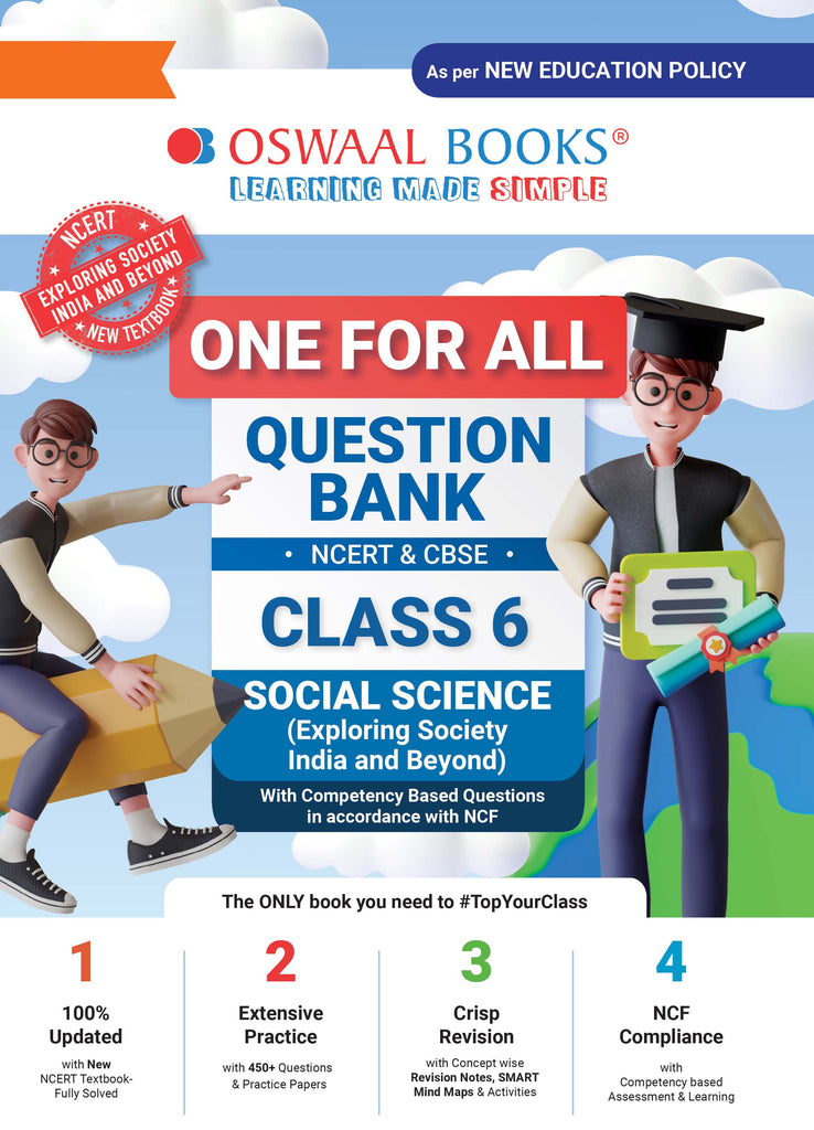 One For All Question Bank NCERT & CBSE, Class-6 Social Science - Exploring Society India and Beyond (For Latest Exam)