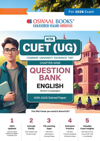 NTA CUET (UG) Chapter-wise Question Bank English For 2026 Exam