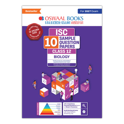ISC | 10 Sample Question Papers | Class 12 | Biology (For 2027 Exam) Updated Version | With Oswaal AI