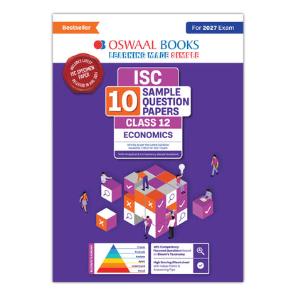 ISC | 10 Sample Question Papers | Class 12 | Economics (For 2027 Exam) Updated Version | With Oswaal AI