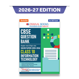 CBSE Class 10 Information Technology Question Bank | Chapter & Topic-wise Solved Papers (2017-2026) | Based on Latest Syllabus (April 2026) | Includes 2026 Papers | For 2027 Exam