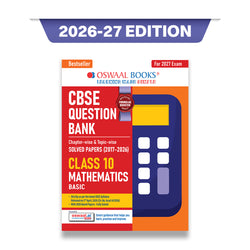 CBSE Class 10 Mathematics Basic Question Bank | Chapter & Topic-wise Solved Papers (2017-2026) | Based on Latest Syllabus (April 2026) | Includes 2026 Papers | For 2027 Exam