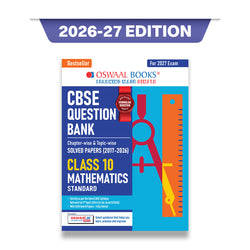 CBSE Class 10 Mathematics (Standard) Question Bank | Chapter & Topic-wise Solved Papers (2017-2026) | Based on Latest Syllabus (April 2026) | Includes 2026 Papers | For 2027 Exam