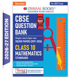 CBSE Class 10 Mathematics (Standard) Question Bank | Chapter & Topic-wise Solved Papers (2017-2026) | Based on Latest Syllabus (April 2026) | Includes 2026 Papers | For 2027 Exam