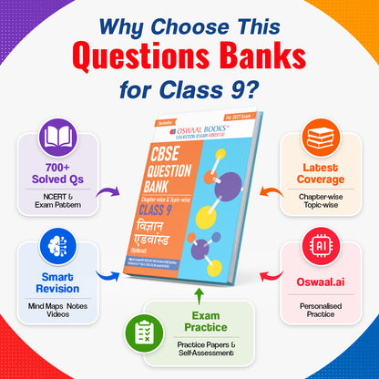 Oswaal CBSE Class 9 Vigyan Advance (Optional) Question Bank Chapter-wise & Topic-wise | Based on NCERT Textbook | Includes Summary, Self-Assessment & Practice Papers