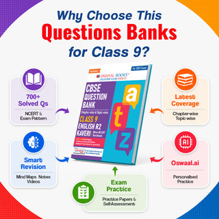 CBSE Class 9 English Question Bank Chapter-wise & Topic-wise | Based on new NCERT Textbook Kaveri | Includes Summary, Competency-Based Question, Self-Assessment & Practice Papers | For R2 Level