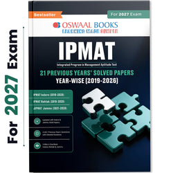 IPMAT 21 Previous Years' Solved Papers (2019 – 2026) | Latest 2026 Solved Papers | 2100+ Questions with Detailed Solutions | IPMAT Indore, Rohtak & JIPMAT | Trend Analysis (2022 – 2026) | Oswaal AI