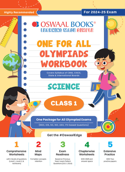 One For All Olympiad Workbook Class 1 Science For 2024-25 Exam