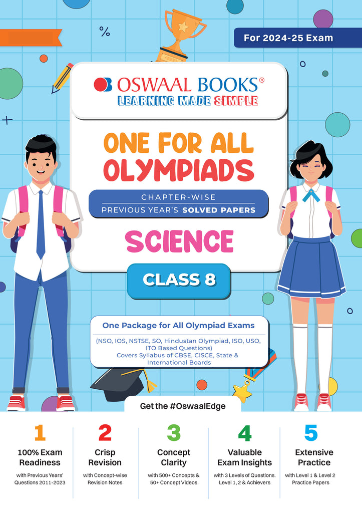 One For All Olympiad Class 8 Science | Previous Years Solved Papers | For 2024-25 Exam