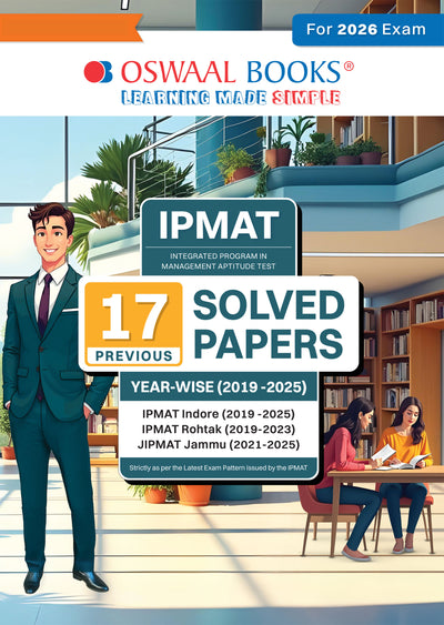 IPMAT - 17 Solved Papers Previous Years | Year-wise (2019-2025) For IIM Indore, Rohtak & Jammu for 2026 Exam