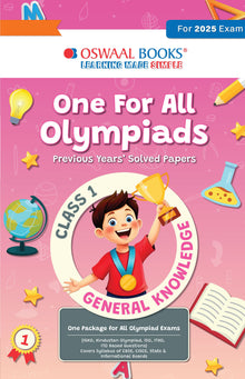 One for All Olympiads Previous Year Solved Papers Class 1 General Knowledge For 2025 Exam