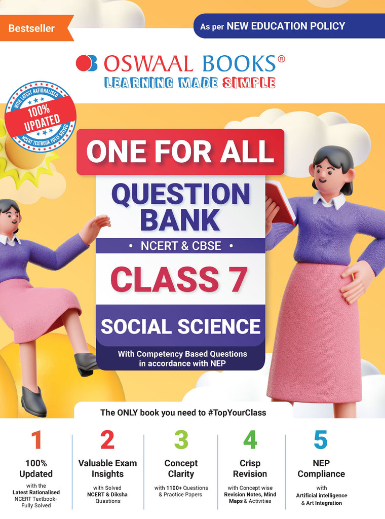 One For All Question Bank NCERT & CBSE, Class-7 Social Science (For Latest Exam)