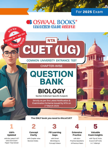 NTA CUET (UG) Chapterwise Question Bank Biology (For 2025 Exam)