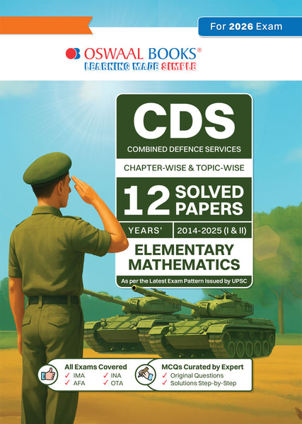 CDS Chapter-wise & Topic-wise 12 Years' Solved Papers 2014-2025 (I &II) | - Mathematics