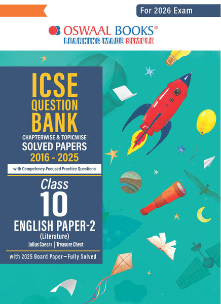 ICSE QB Class 10 English Literature Paper-2 (2026) - (New)