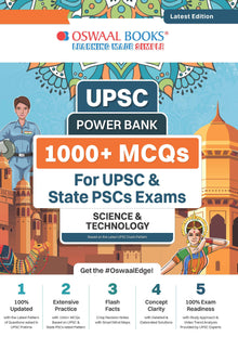 UPSC Power Bank | 1000+ MCQs  for UPSC & State PSCs Exams | Science & Technology | Latest Edition