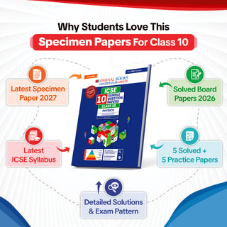 ICSE | 10 Sample Question Papers | Class 10 | Physics (For 2027 Exam) | Includes – Board Paper 2026 & Specimen 2027 | With On Tips Notes, Mind Maps & Oswaal AI
