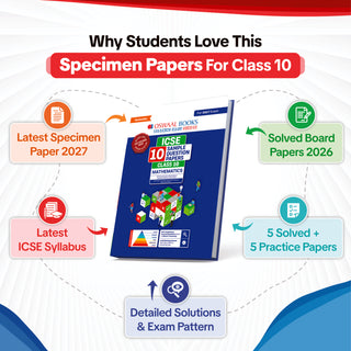 ICSE | 10 Sample Question Papers | Class 10 | Mathematics (For 2027 Exam) | Includes – Board Paper 2026 & Specimen 2027 | With On Tips Notes, Mind Maps & Oswaal AI