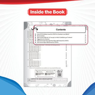 ICSE Class 10, Competency Focused Questions + 10 Sample Question Papers Physics, Chemistry, Maths, Biology (Set of 5 Books) for 2027 Board Exams