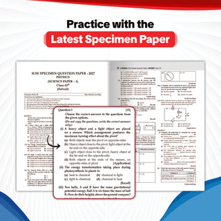 ICSE | 10 Sample Question Papers | Class 10 | Physics (For 2027 Exam) | Includes – Board Paper 2026 & Specimen 2027 | With On Tips Notes, Mind Maps & Oswaal AI