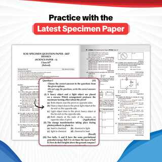 ICSE | 10 Sample Question Papers | Class 10 (Set of 6 Books) | Physics, Chemistry, Biology, Maths, English Paper 1 & 2 (For 2027 Exam) | Includes – Board Paper 2026 & Specimen 2027