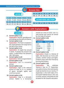 One for All Olympiads Previous Year Solved Papers Class 1 General Knowledge For 2025 Exam