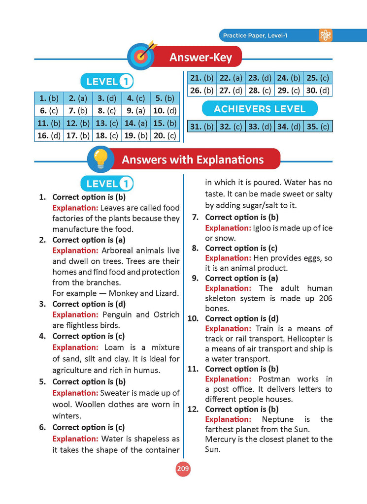 One for All Olympiads Previous Year Solved Papers Class 3 Science For 2025 Exam