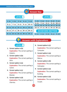 One for All Olympiads Previous Year Solved Papers Class 1 English For 2025 Exam