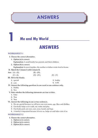 One for All Workbook Class 1 General Knowledge | 45+ Concept-wise Perforated Worksheets | Based on NCERT | NEP 2020 & NCF 2023 Aligned | For CBSE & State Boards