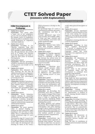 CTET Paper 2 (Classes 6-8) Mathematics & Science 19 Previous Years' Solved Papers English Medium | Year-wise 2013-2025 | Includes Feb 2026 Solved Paper | With Oswaal AI | For 2026 Exam