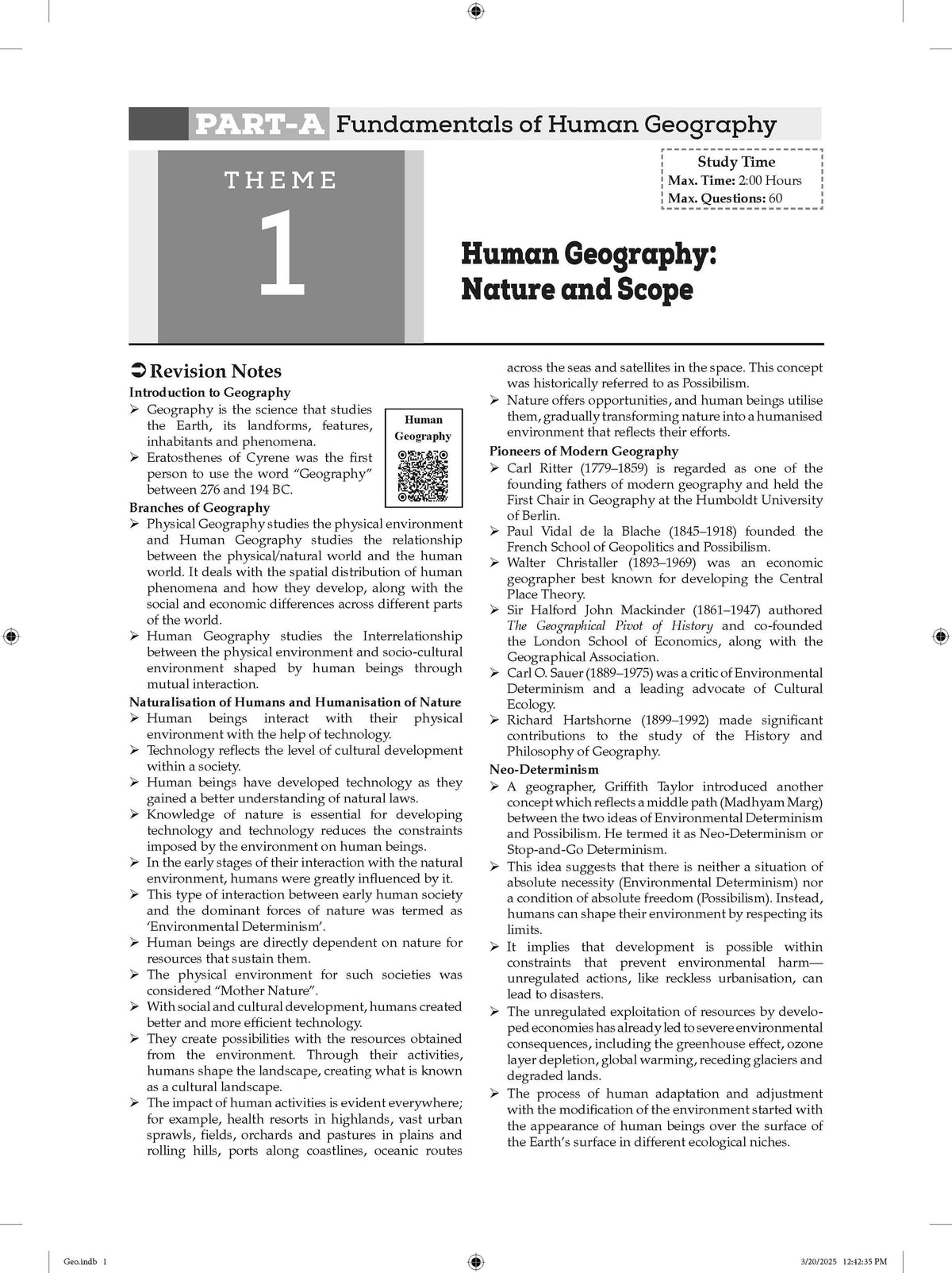 NTA CUET (UG) Chapter-wise Solved Papers Question Bank | Geography | PYQs (2022 â€“ 2026) NCERT aligned MCQs | With Solved Paper 2026 | For 2027 Exam | With Oswaal AI