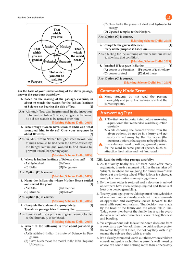 CBSE Question Bank Chapterwise and Topicwise SOLVED PAPERS Class 10 ENGLISH LANGUAGE & LITERATURE For Exam 2026