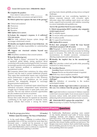 CBSE English Question Bank Chapter-wise & Topic-wise Class 9 | Based on new NCERT Textbook Kaveri |Includes Summary, Competency-Based Question, Self-Assessment & Practice Papers | For R2 Level