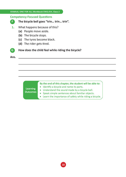 Oswaal One for All Workbook Class 2 English, Hindi, Maths & GK (Set of 4 Books) | 50+ Concept-wise Perforated Worksheets | NEP 2020 & NCF 2023 Aligned | For CBSE & State Boards | Builds Concept Clarity & Scientific Skills