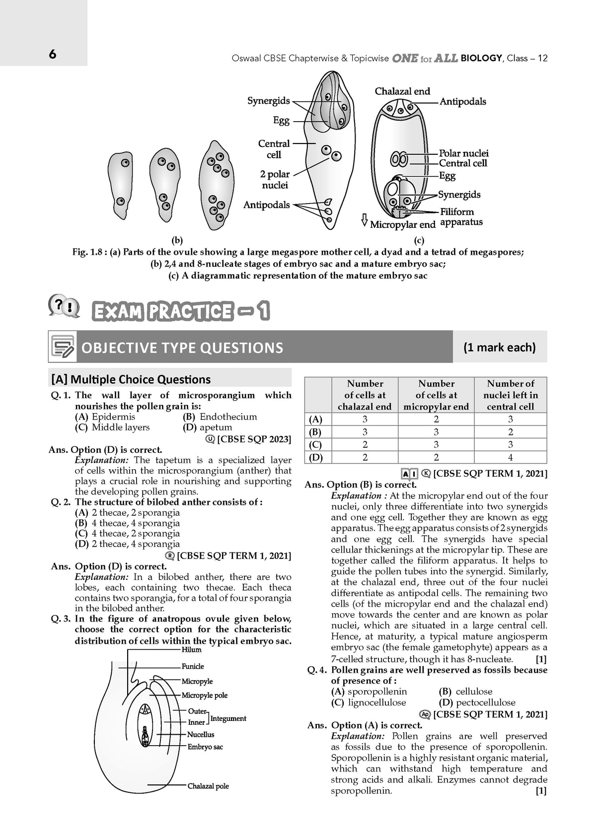 Oswaal CBSE & NCERT One for All Class 12 Biology (For 2027 Exam)