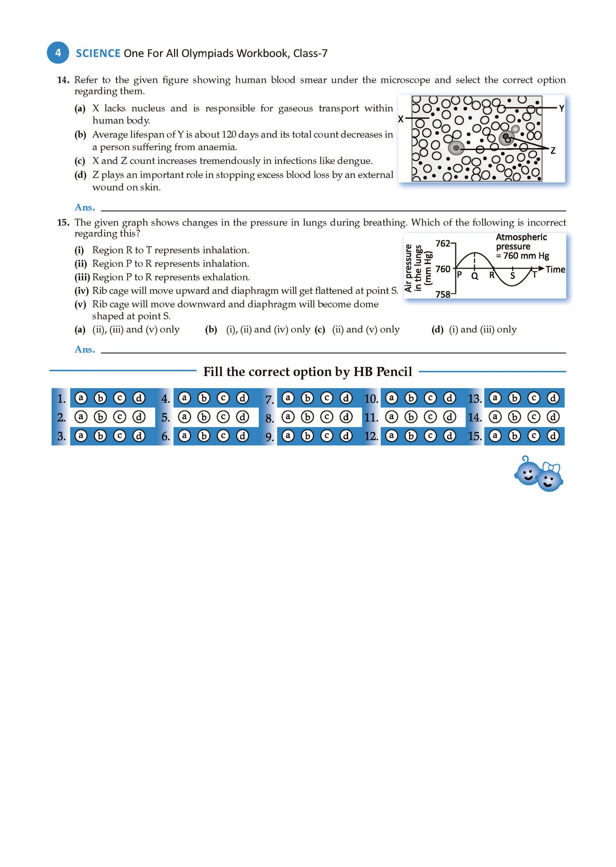 Oswaal One For All Olympiads Workbook Class 7 Science | Questions for SOF NSO & Other Olympiad Exams 2026 | With Sample Practice Papers & Oswaal.AI