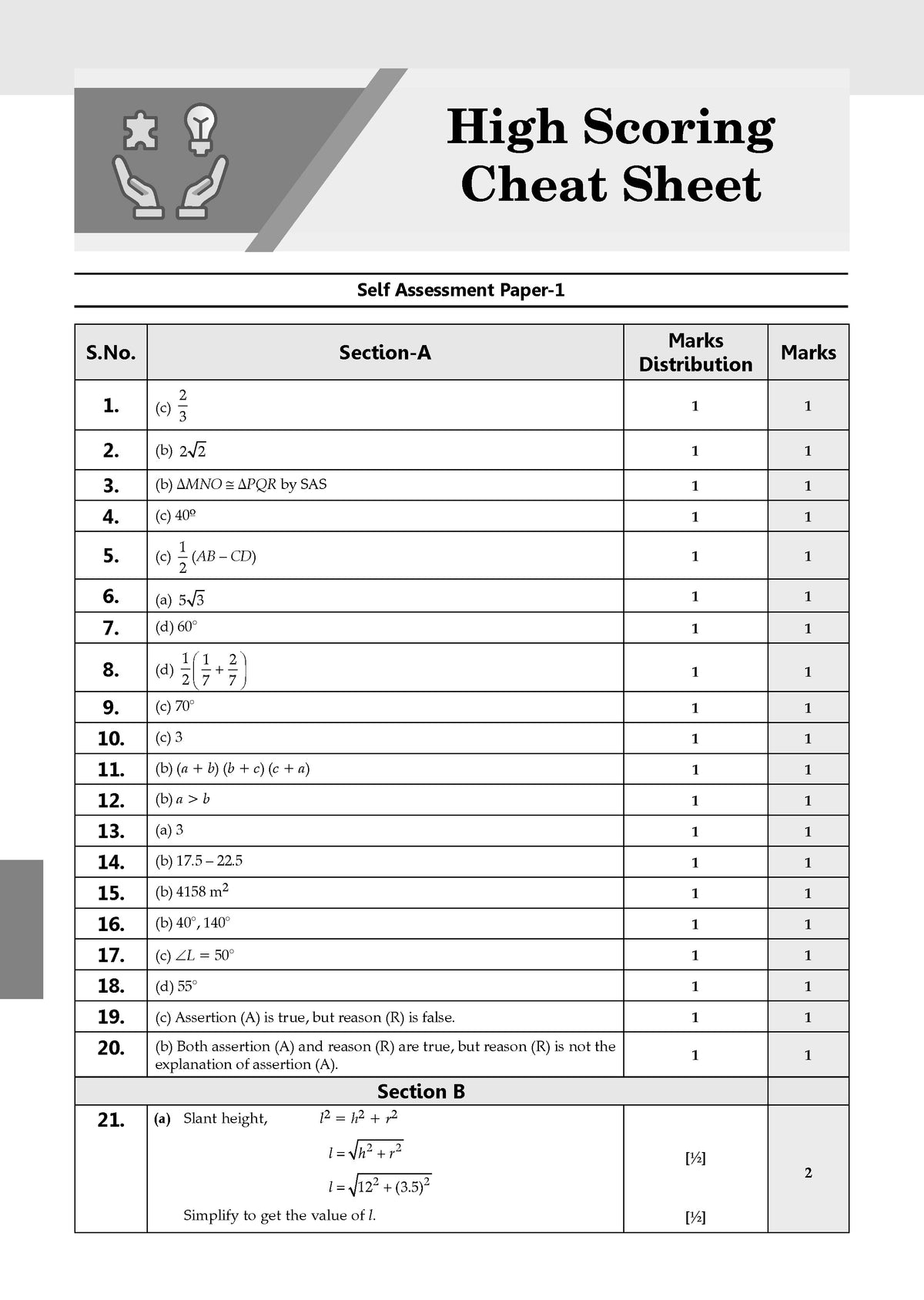 CBSE 10 Sample Question Papers Class 9 Mathematics for 2026 Exam | Strictly as per Latest Syllabus, Recommended by Topper's Includes Solved Papers, Mind Maps, Revision Notes & Competency-Based Qs