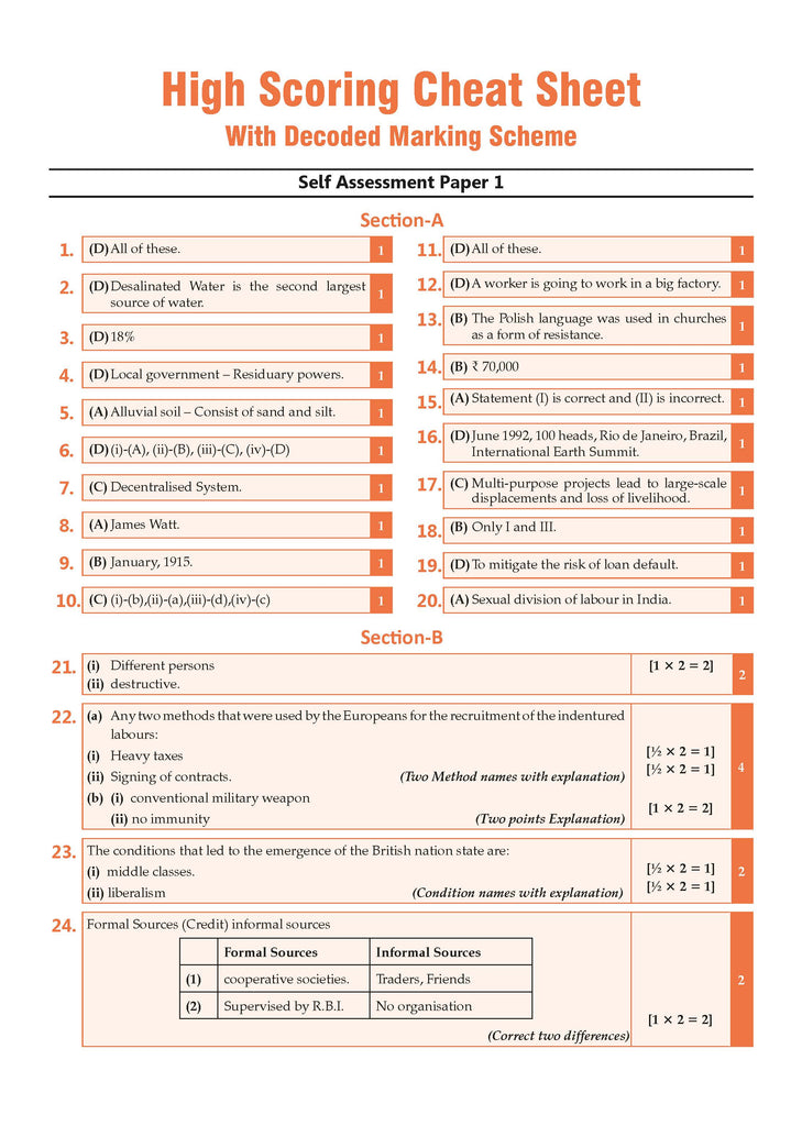 CBSE Sample Question Papers & Exam Rehearsal Class 10 Social Science (Set of 2 Books) For 2025 Board Exam