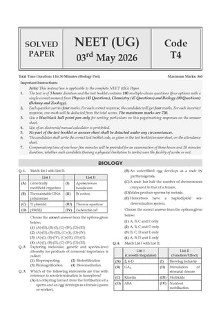 NEET 39 Years’ Chapter-wise & Topic-wise Question Bank-Biology (1988-2026) |3rd May 2026 Paper Fully Solved | With Revision Notes, Mind Maps & Mnemonics | Oswaal AI