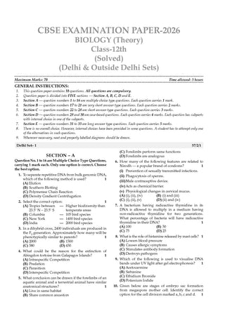 CBSE 10 Previous Years Papers Science PCB | Class 12 | Year-wise(2017-2026) | 2026 Papers (Delhi & Outside Delhi)- fully solved | NCERT & Competency-based questions | For 2027 Exam| Oswaal AI